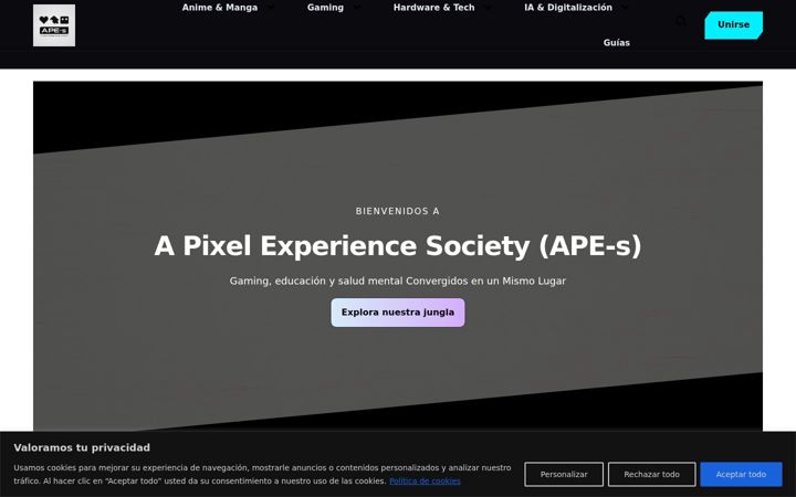 Ekrānuzņēmums no ape-s.com