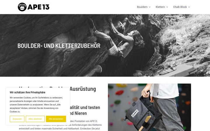 Screenshot of ape13.eu