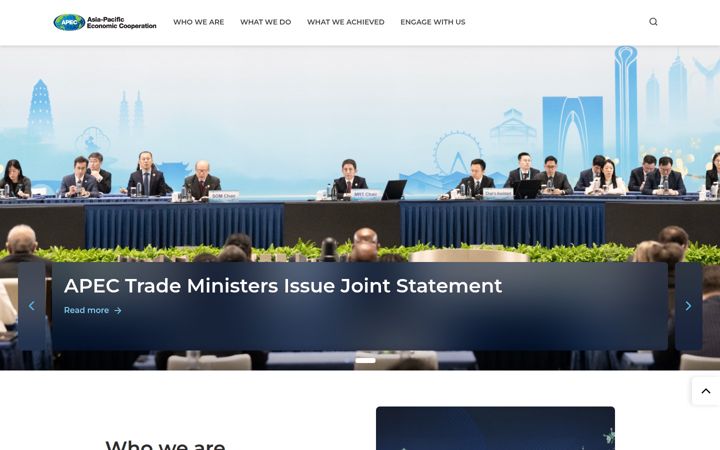 Ekrānuzņēmums no apec.org