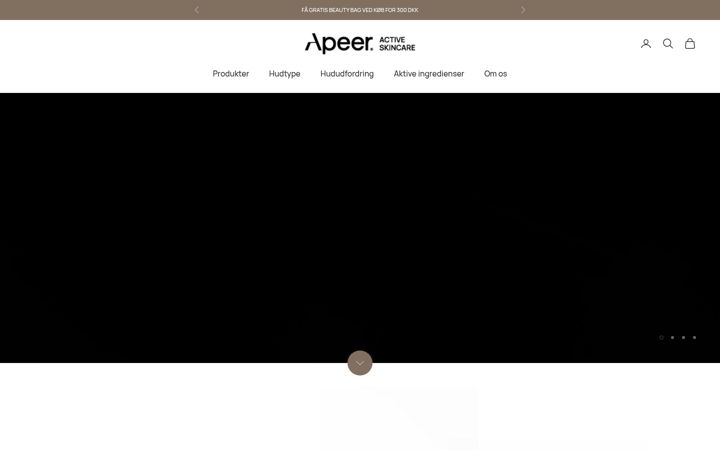 Screenshot of apeerbeauty.dk