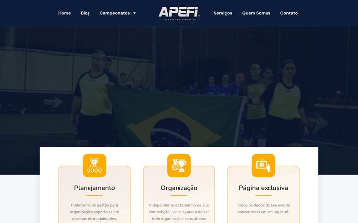 Screenshot ta' apefi.com.br