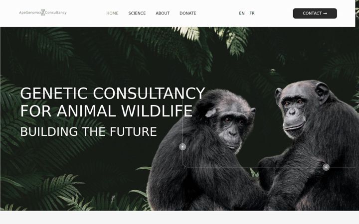 Screenshot of apegenomicsconsultancy.com