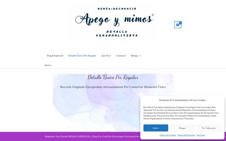 Screenshot of apegoymimos.com