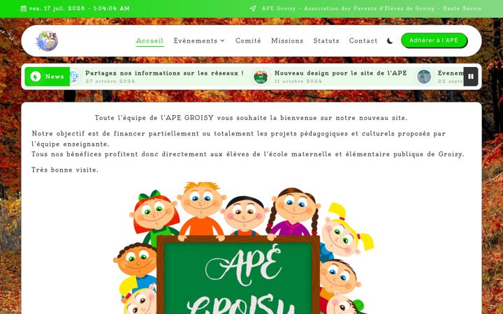 Snimka zaslona za apegroisy.com