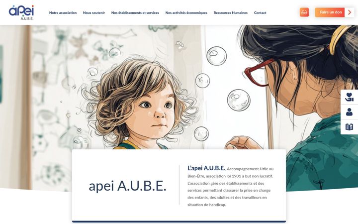 Ekrano kopija apei-aube.com