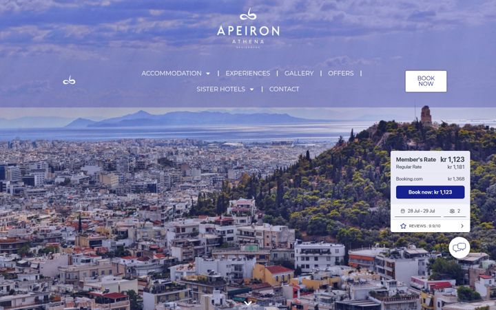 Screenshot of apeironathena.com
