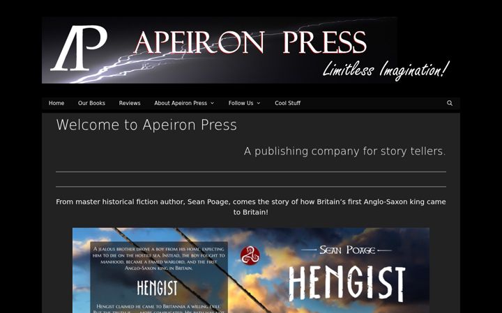 Ekrano kopija apeironpress.com