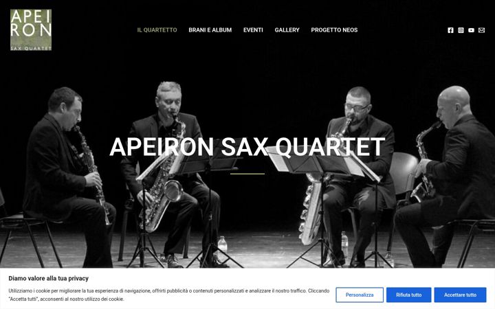 Screenshot of apeironsax.it