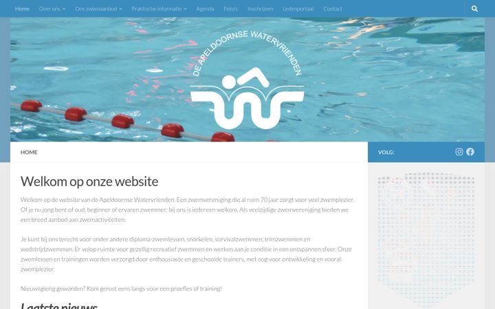 Skjámynd af apeldoornsewatervrienden.nl