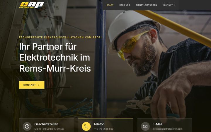 Posnetek zaslona apelektrotechnik.com