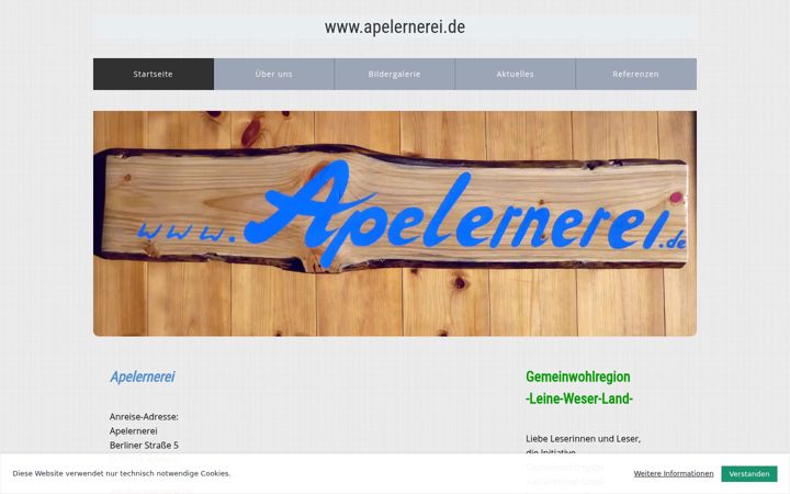 Screenshot of apelernerei.de