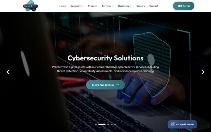 Screenshot of apelisoltech.co.ke