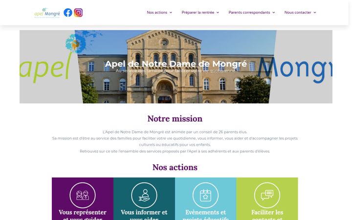 Skærmbillede af apelmongre.org