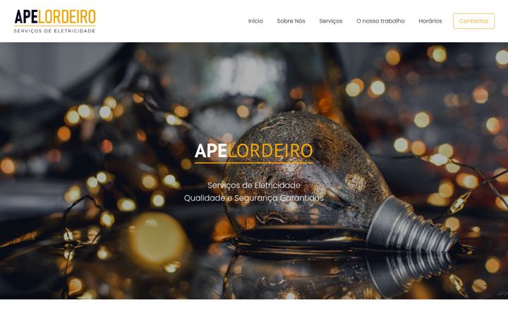 Posnetek zaslona apelordeiro.com