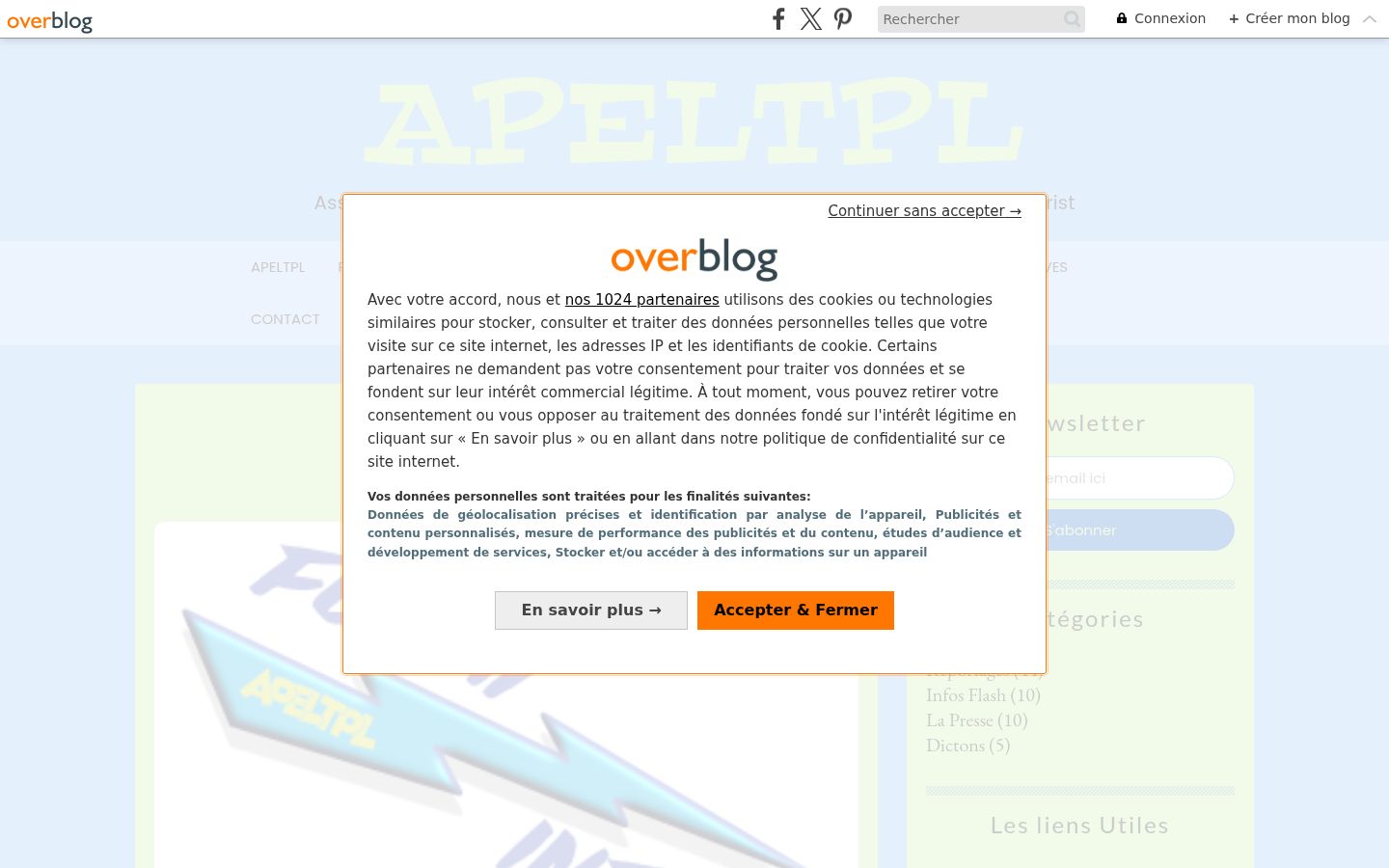 Screenshot tal-banner tal-kunsens muri qabel kwalunkwe interazzjoni