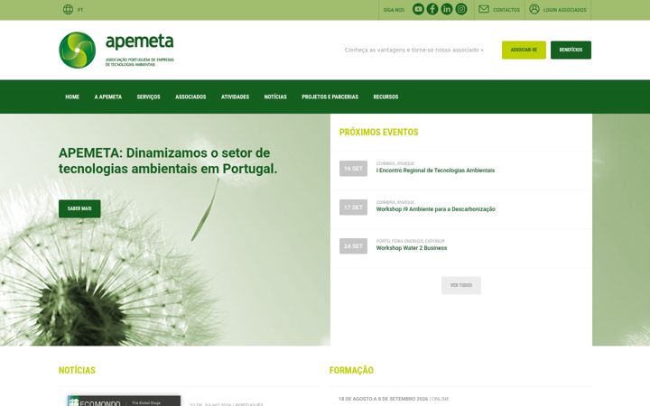 Screenshot ta' apemeta.pt