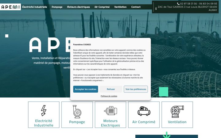 Screenshot of apemi.fr