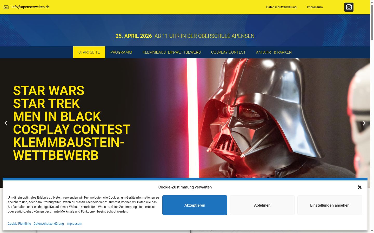 Sutikimo reklamjuostės, rodytos prieš bet kokią sąveiką, ekrano kopija