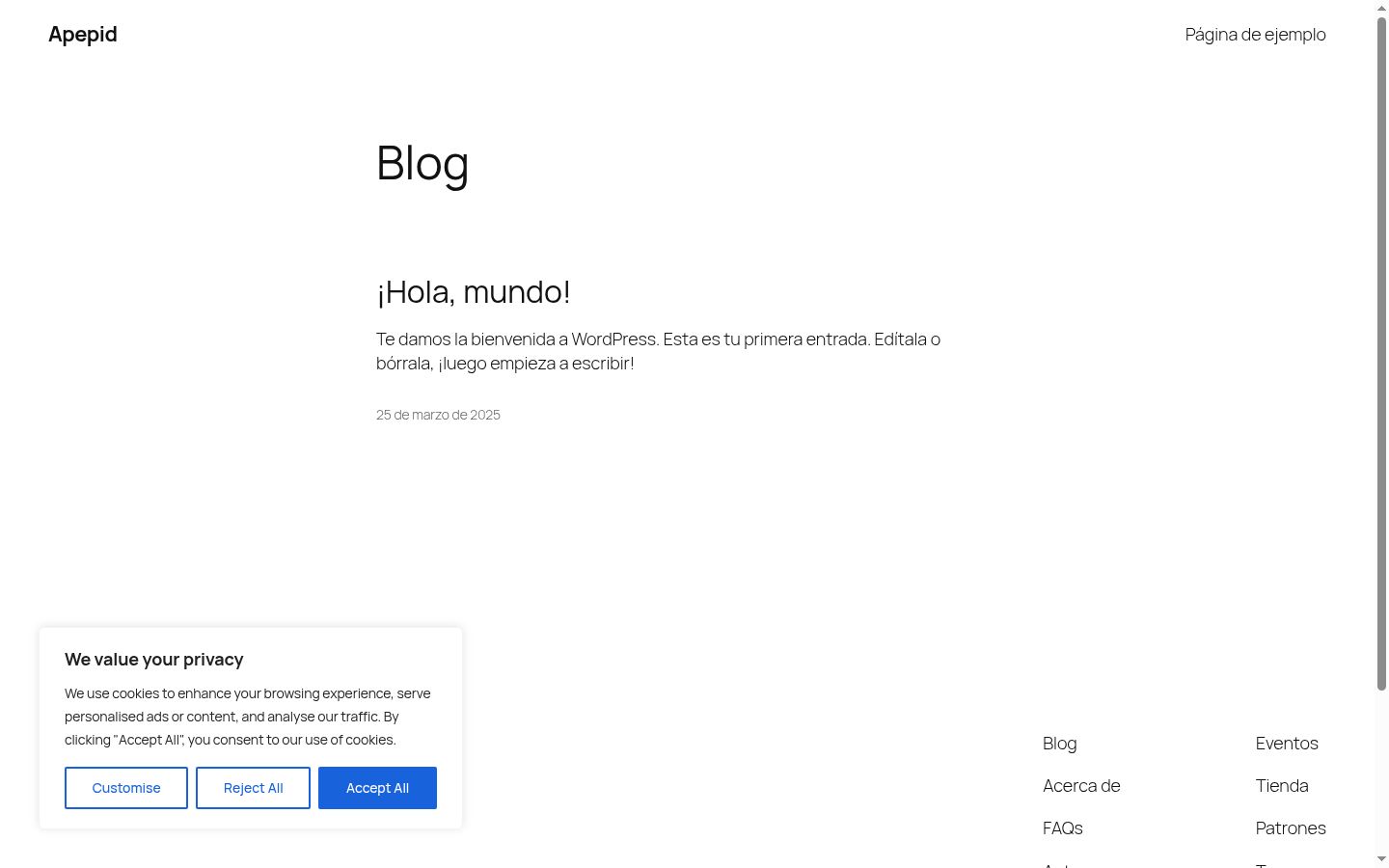 Zrzut ekranu banera zgody wyświetlanego przed jakąkolwiek interakcją