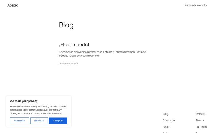 Screenshot of apepid.com