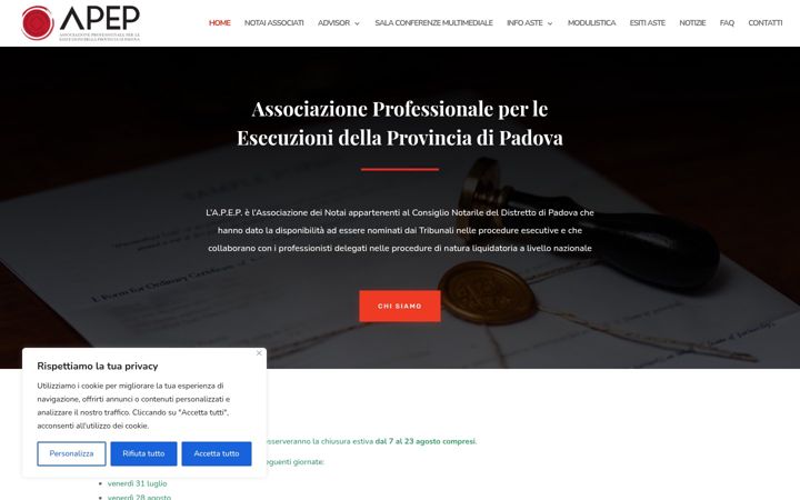 Posnetek zaslona apepnotai.it