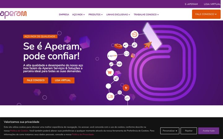 Posnetek zaslona aperamservicos.com.br