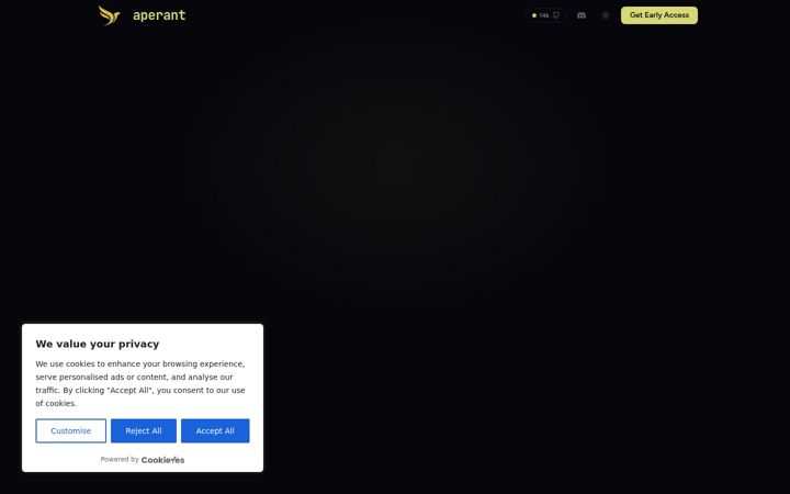 Screenshot von aperant.com