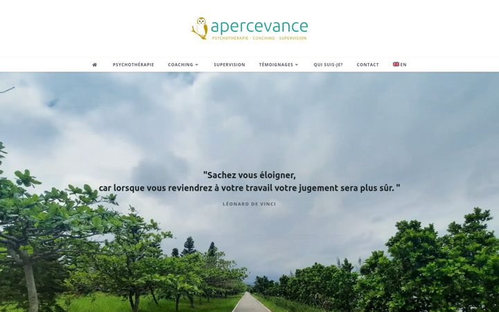 Screenshot von apercevance.com