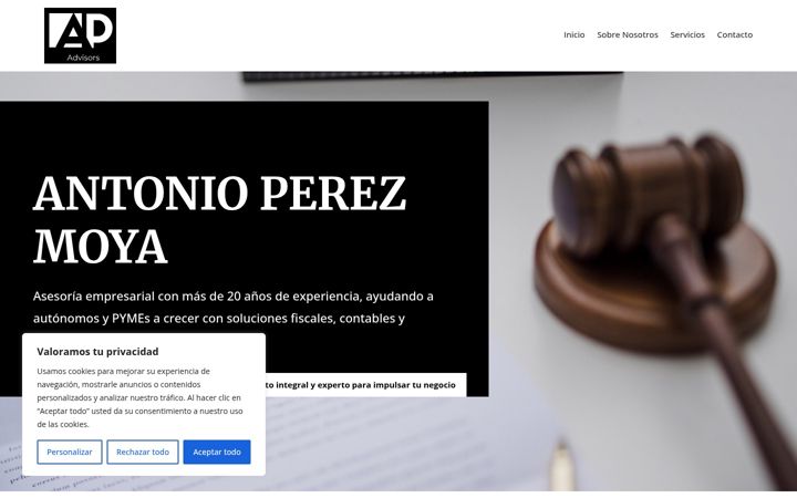 Screenshot von aperezadvisors.com