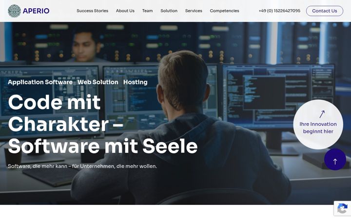 Screenshot of aperio.pro
