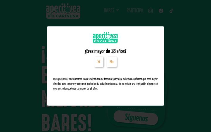 Screenshot of aperitivea.com