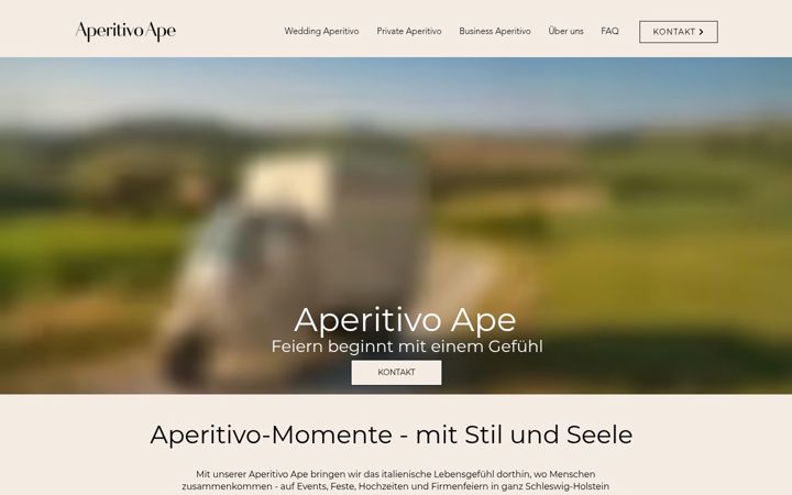 Screenshot of aperitivoape.de