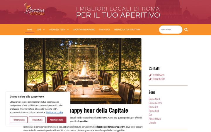 Screenshot of aperitivoaroma.it