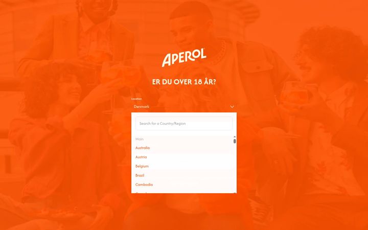 Screenshot of aperitivoconaperol.it