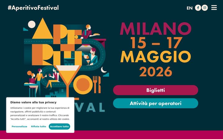Screenshot von aperitivofestival.com