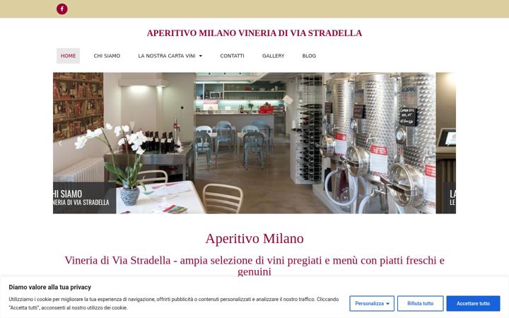 Screenshot of aperitivomilano.mi.it