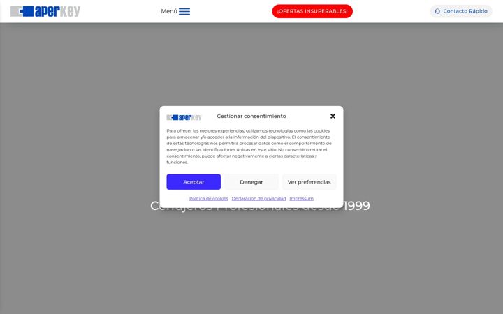 Screenshot von aperkey.com