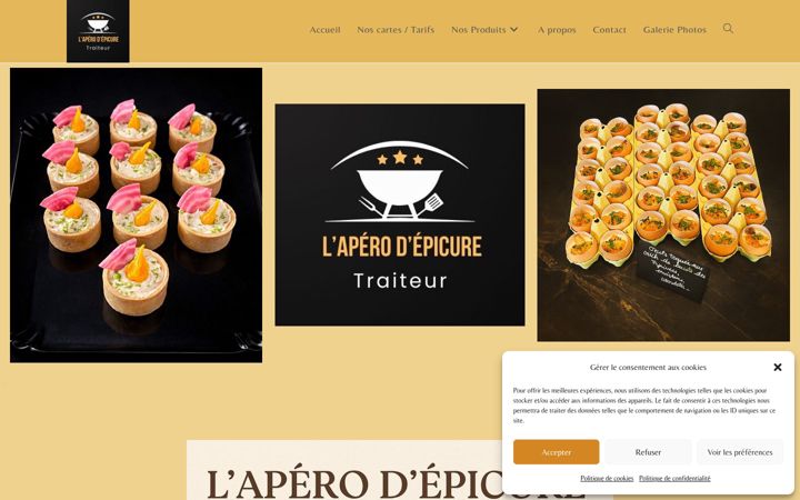 Screenshot of apero-epicure.fr
