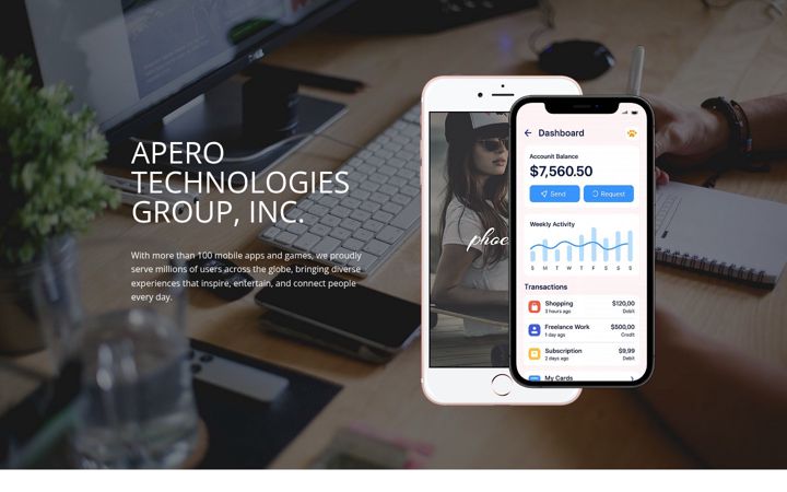 Screenshot of aperogroup.ai