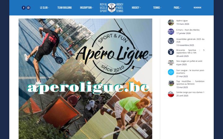 Screenshot of aperoligue.be