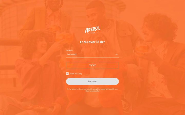 Screenshot of aperolspritzbrasil.com.br