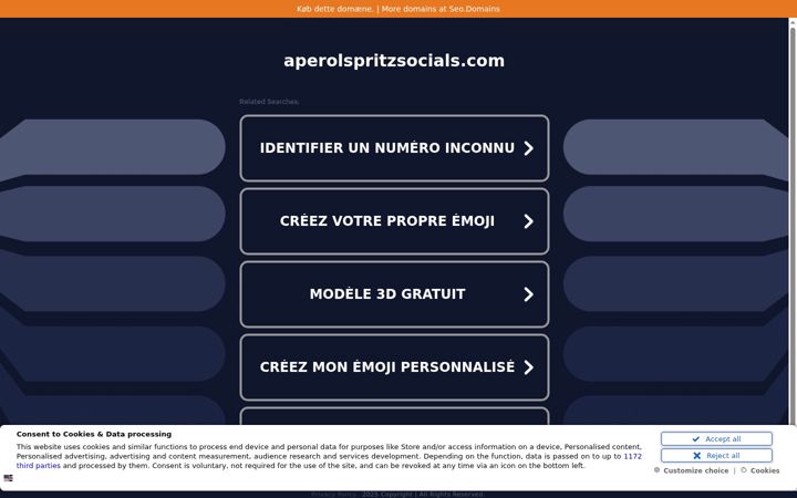 Screenshot of aperolspritzsocials.com