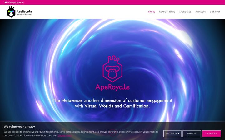 Screenshot of aperoyale.io