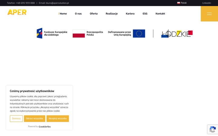 Skjermbilde av apersolution.pl