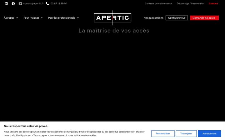 Skjermbilde av apertic.fr
