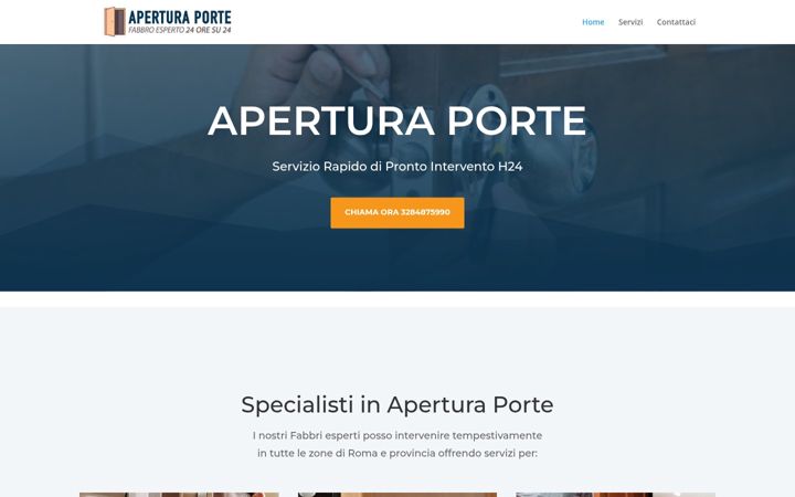 Screenshot of aperturaporte.eu