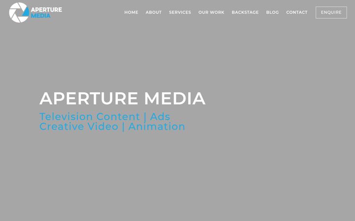 Capture d'écran de aperturemedia.ie