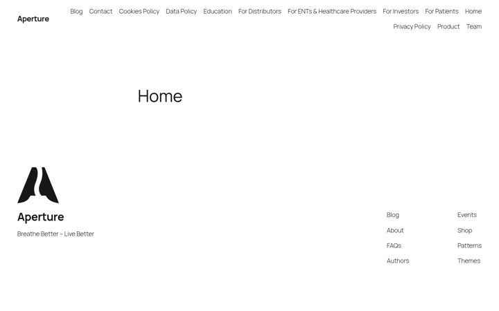 Screenshot of aperturemt.com