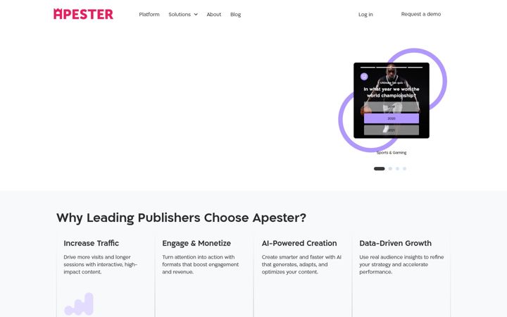 Képernyőkép: apester.com