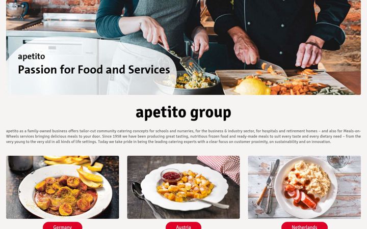 Screenshot von apetito.com
